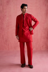 Mahtaab - Red Bundi Set