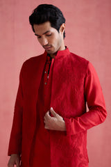Mahtaab - Red Bundi Set