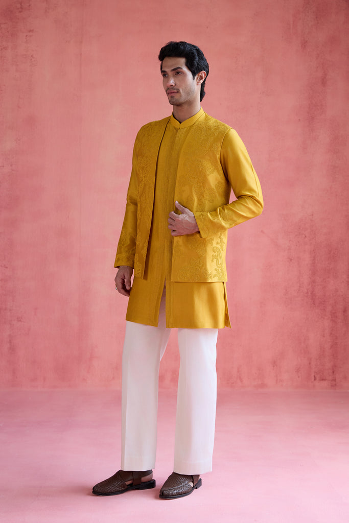 Shah Bundi set - Mustard