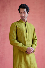 Faiz - Green Kurta Set