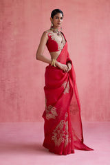 Zohra - Red Saree Set