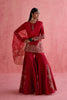 Alya Sharara Set - Red