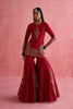Alya Sharara Set - Red