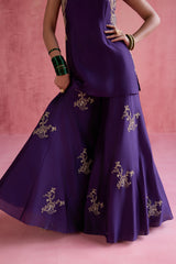 Seher - Purple Sharara Set