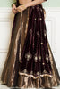 Gold Silk Tissue Embroidered Lehenga Set