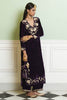 Deep Purple Embroidered Velvet Kurta Set
