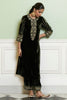 Emerald Green Embroidered Velvet Straight Kurta Set