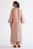 Caramel Summer Tussar Kurta Set with Block Print