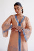 Caramel Summer Tussar Kurta Set with Block Print