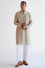 Sand Embroidered Summer Tussar Kurta Set
