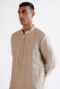 Sand Embroidered Summer Tussar Kurta Set