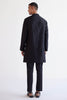 Black Emboidered Silk Chanderi Kurta Set