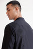 Black Emboidered Silk Chanderi Kurta Set