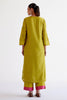 Green Chanderi Kurta Set with Resham Embroidery