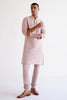 Blush Pink Embroidered Silk Chanderi Kurta