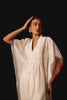 Ivory Silk Chanderi Kaftan Set