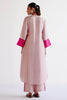 Blush Pink Summer Tussar Angrakha Set