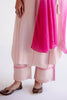Blush Pink Summer Tussar Angrakha Set