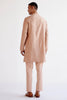 Caramel Emboidered Silk Chanderi Kurta Set