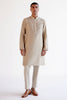 Sand Embroidered Silk Chanderi Kurta