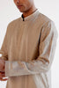 Sand Silk Chanderi Kurta Set with Resham and Dori Embroidery