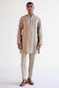 Sand Silk Chanderi Kurta Set with Resham and Dori Embroidery