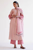 Blush Pink Embroidered Chanderi Kurta Set