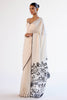 Ivory Modal Satin Saree with Dori Embroidery