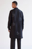 Black Block-Printed Kurta Set