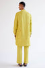 Lemon Yellow Block-Printed Kurta Set