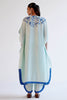 Light Blue Kaftan Set with Resham Embroidery