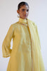 Lemon Yellow Chanderi Short Kurta Set