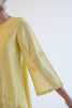 Lemon Yellow Chanderi Short Kurta Set