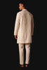 Ivory Embroidered Silk Chanderi Kurta Set