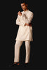 Ivory Silk Chanderi Kurta Set with Resham and Dori Embroidery