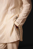 Ivory Silk Chanderi Kurta Set with Resham and Dori Embroidery