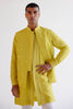Lemon Yellow Embroidered Bundi Set