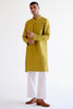 Green Embroidered Summer Tussar Kurta Set