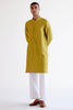 Green Embroidered Summer Tussar Kurta Set