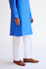 Bright Blue Embroidered Summer Tussar Kurta Set