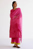 Fuchsia Pink Chanderi Kurta Set with Resham Embroidery