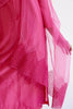 Fuchsia Pink Chanderi Kurta Set with Resham Embroidery