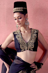 Zohra - Black Saree Set