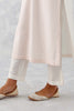 Ivory Pink Pin tucks Embroidered Kurta Set (RTS)