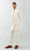 Ivory Kurta with Embroidered Bundi Set