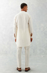 Ivory Pin Tucks Short Shirt Kurta Set
