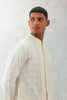 Ranbir Kapoor in Ivory Ikat Print Chanderi Kurta Set
