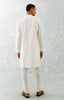 Ivory Ikat Print Chanderi Kurta Set