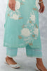 Aqua Blue Embroidered Chanderi Kurta Set