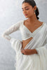 Shraddha Kapoor in Ivory Satin Pre Draped Saree